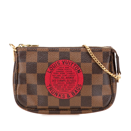 Louis Vuitton Damier Ebene Trunks and Bags Mini Pochette Accessoires