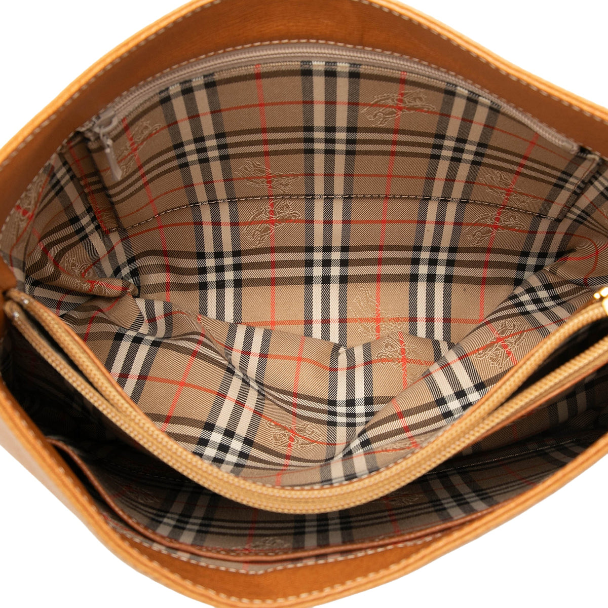 Burberry Leather Shoulder Bag — Brown