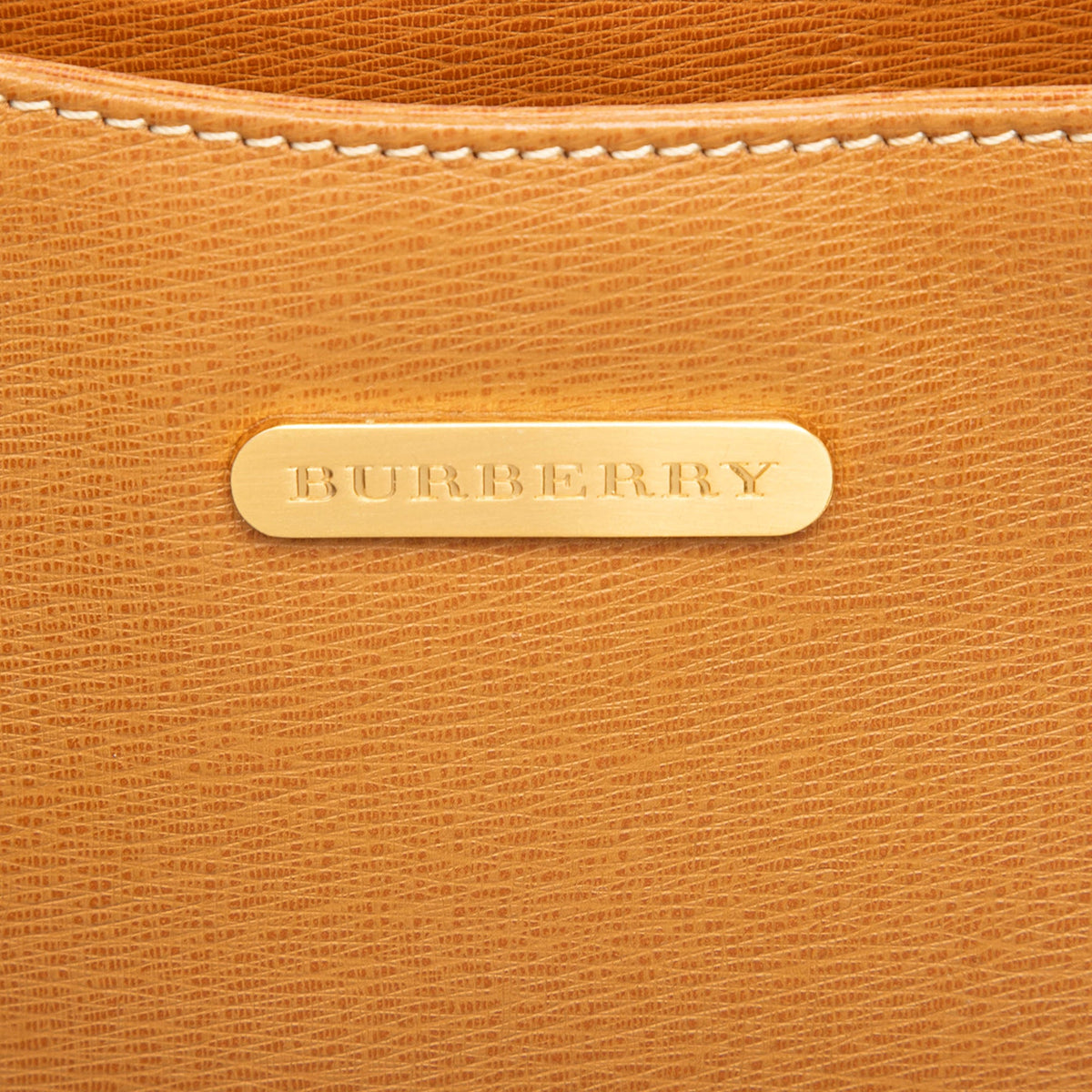 Burberry Leather Shoulder Bag — Brown