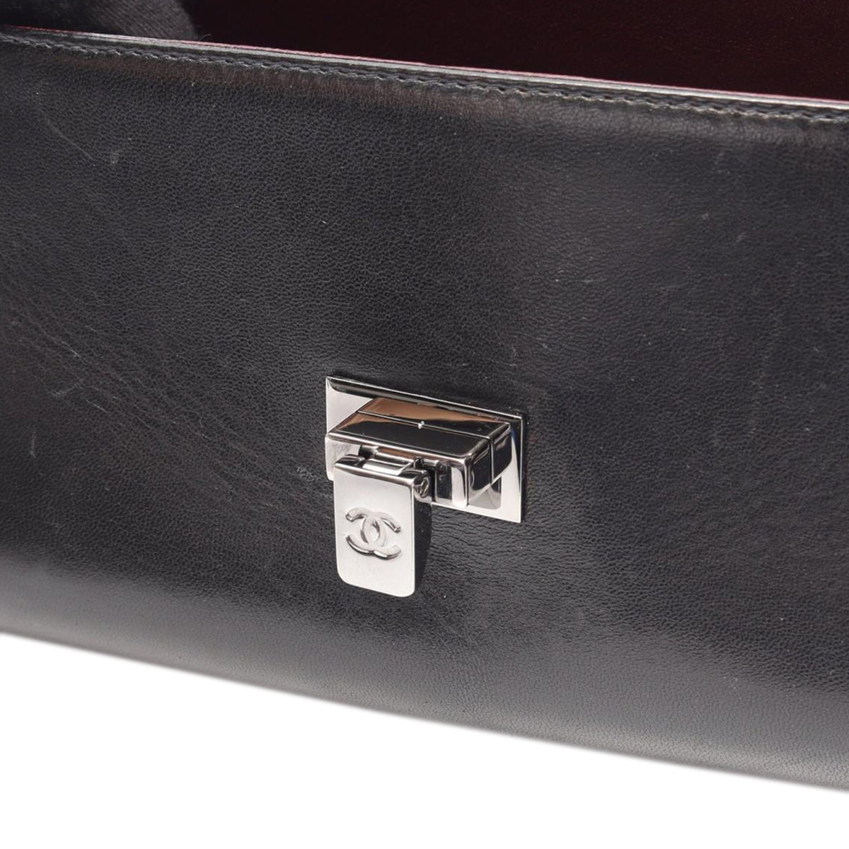 Chanel Lambskin Vertical Quilt Accordion Flap — Black