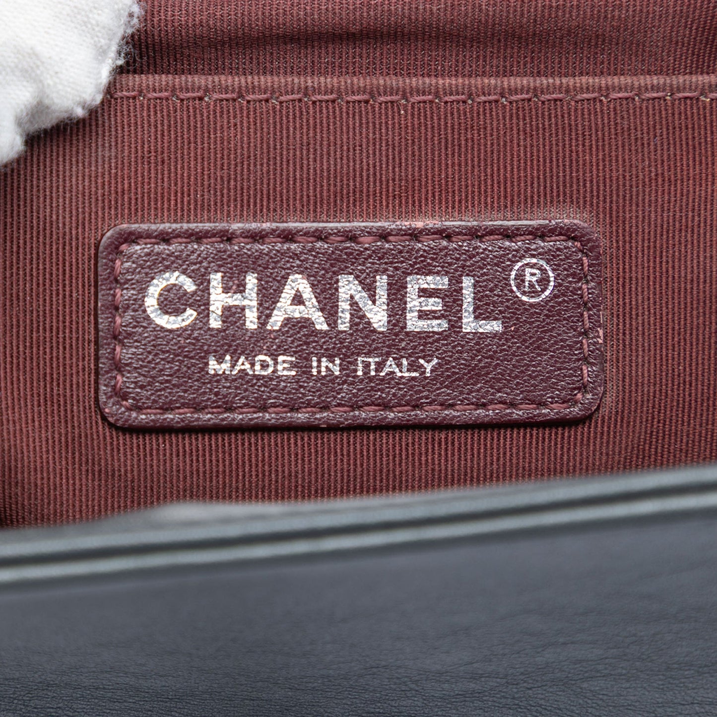Chanel Old Medium Chevron Lambskin Boy Flap