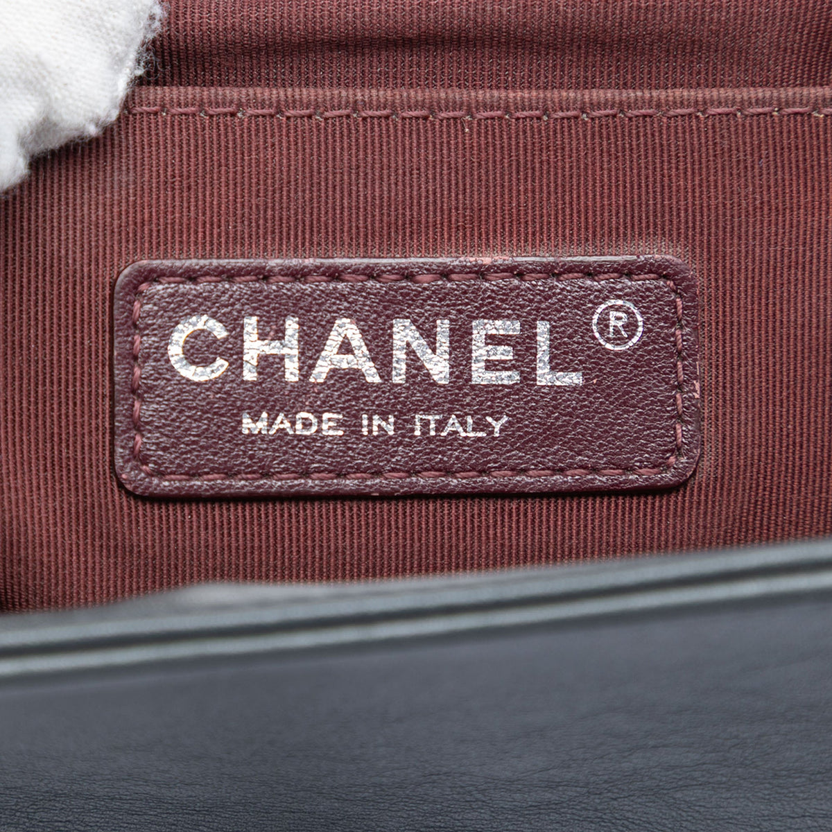 Chanel Old Medium Chevron Lambskin Boy Flap
