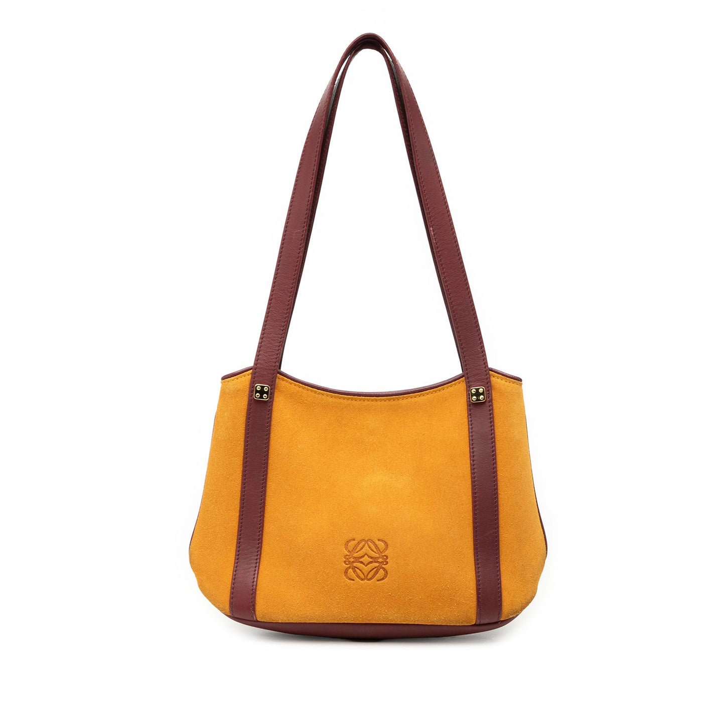 LOEWE Suede Anagram Shoulder Bag