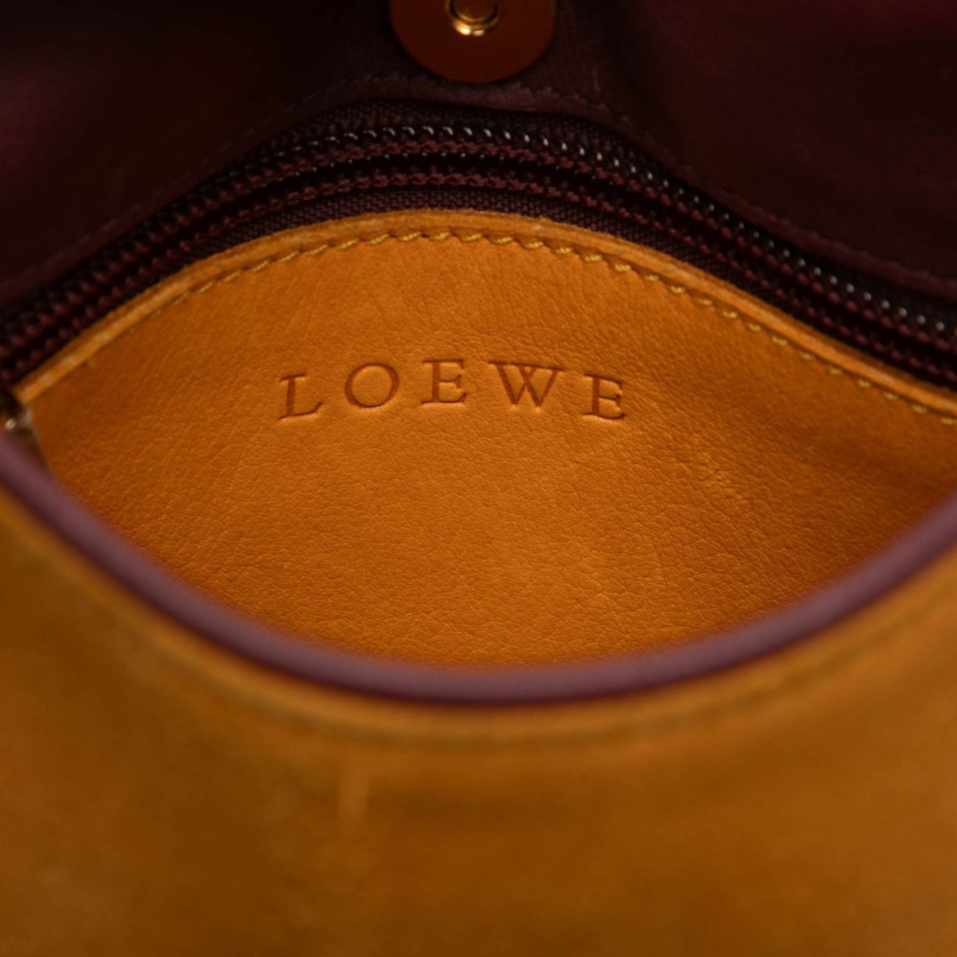 LOEWE Suede Anagram Shoulder Bag