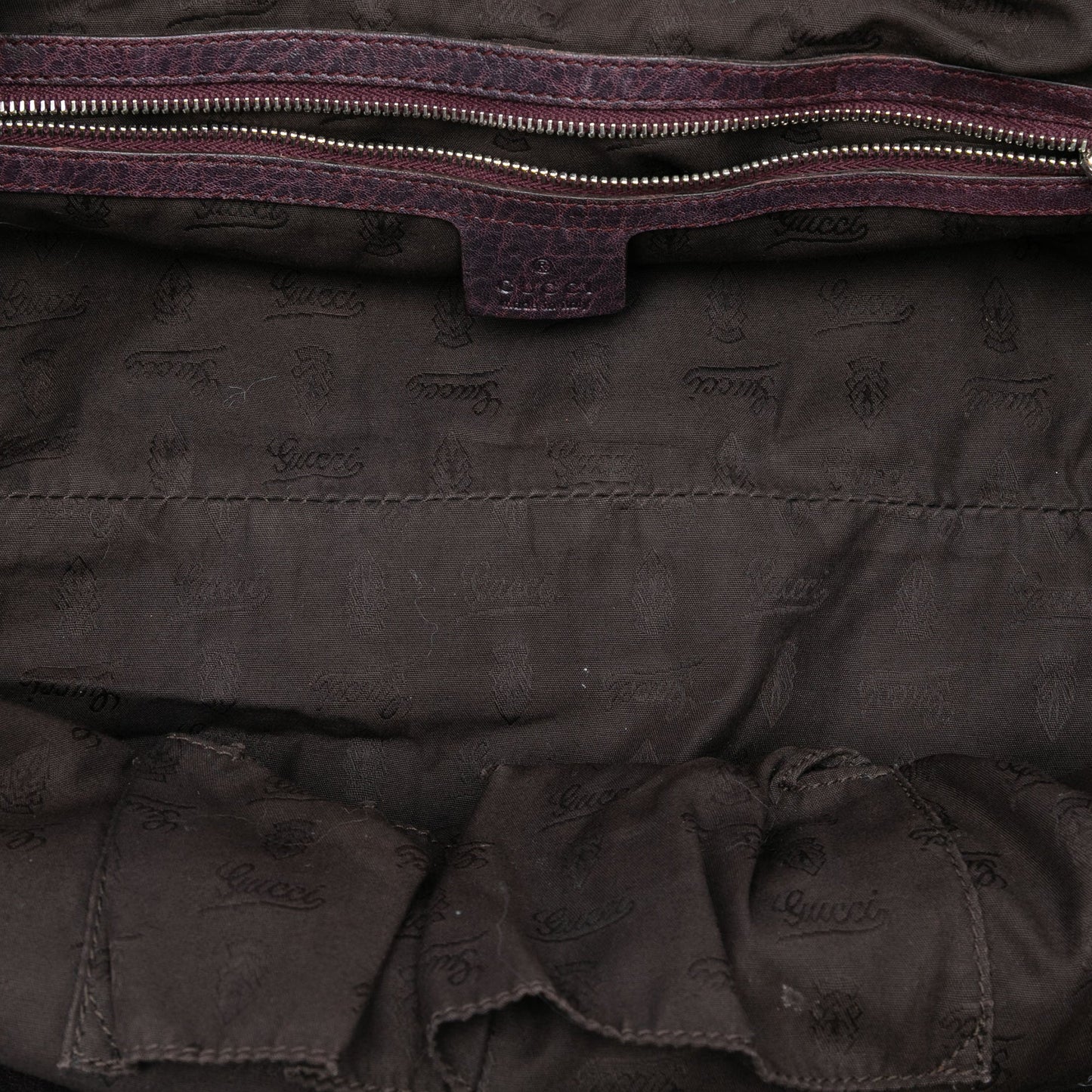 Gucci Medium GG Canvas Bamboo Bar Tote