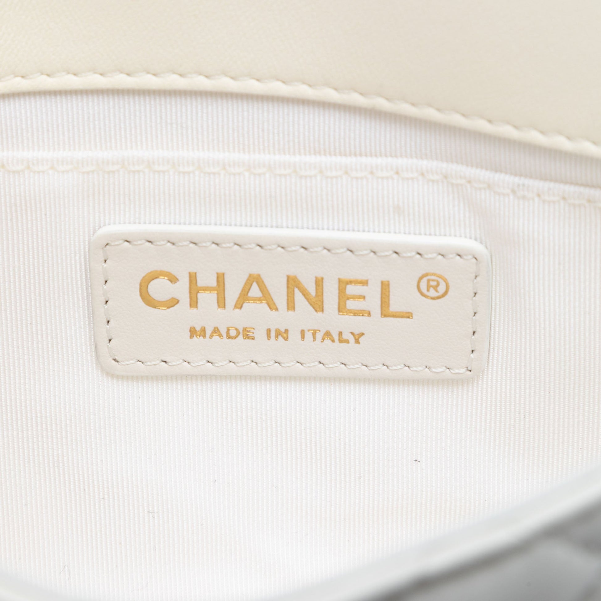 Chanel CC Quilted Lambskin Side Packs Flap