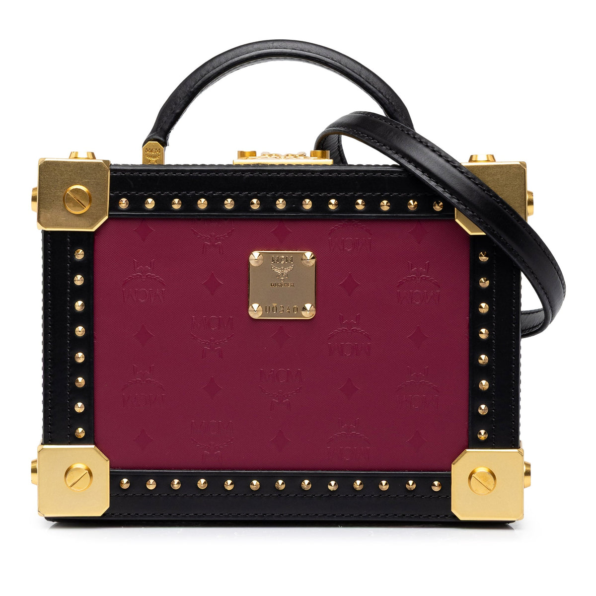 MCM Calfskin Odeon Berlin Satchel — Purple