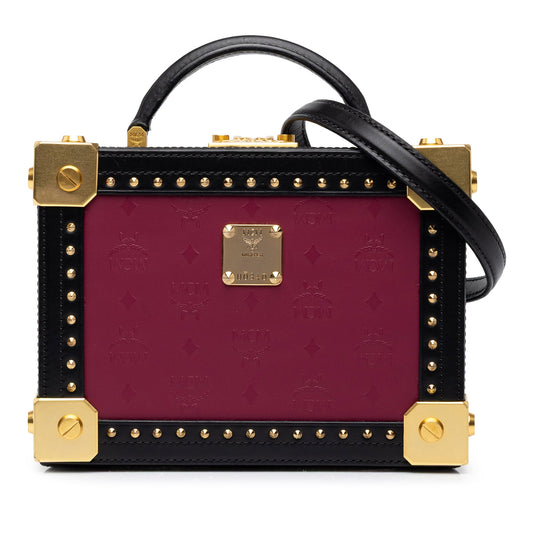 MCM Calfskin Odeon Berlin Satchel — Purple