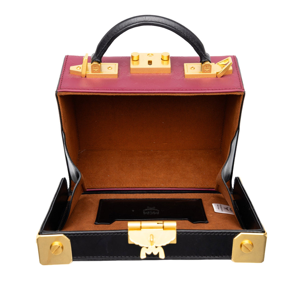 MCM Calfskin Odeon Berlin Satchel — Purple