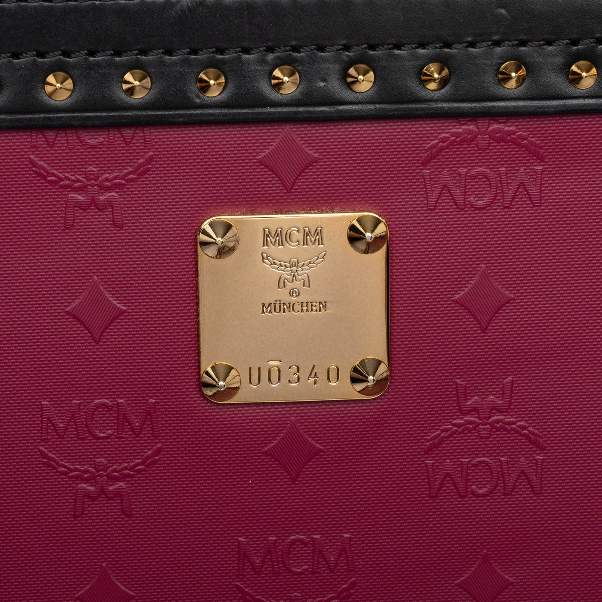 MCM Calfskin Odeon Berlin Satchel — Purple