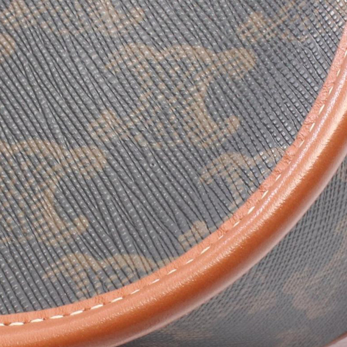 Celine Medium Triomphe Coated Canvas Folco Crossbody