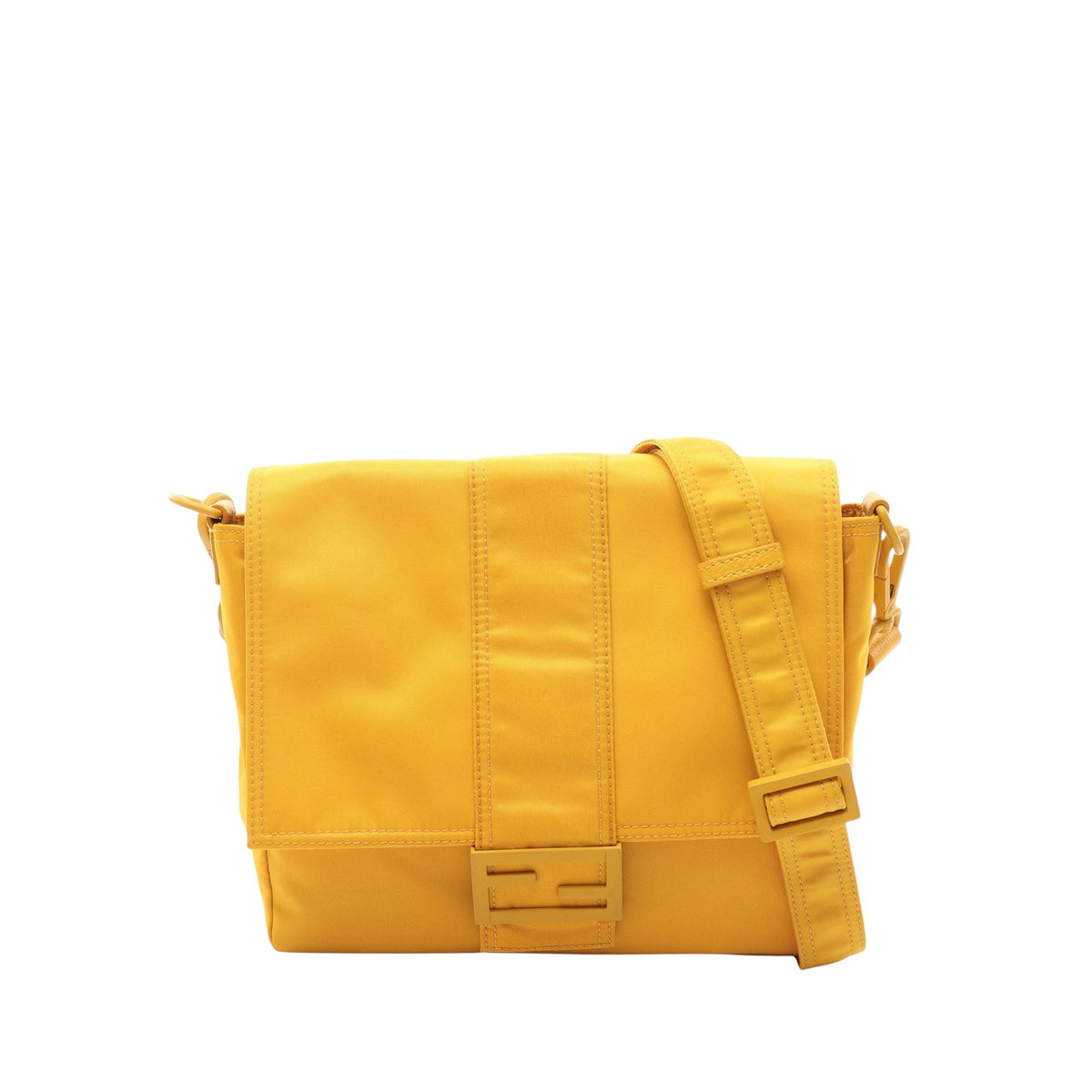 Fendi Medium Econyl Nylon Baguette Crossbody