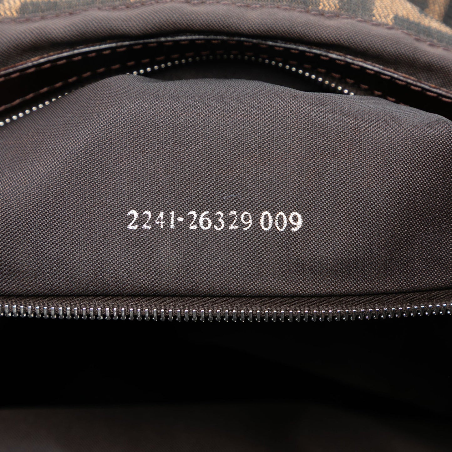 Fendi Zucca Canvas Handbag