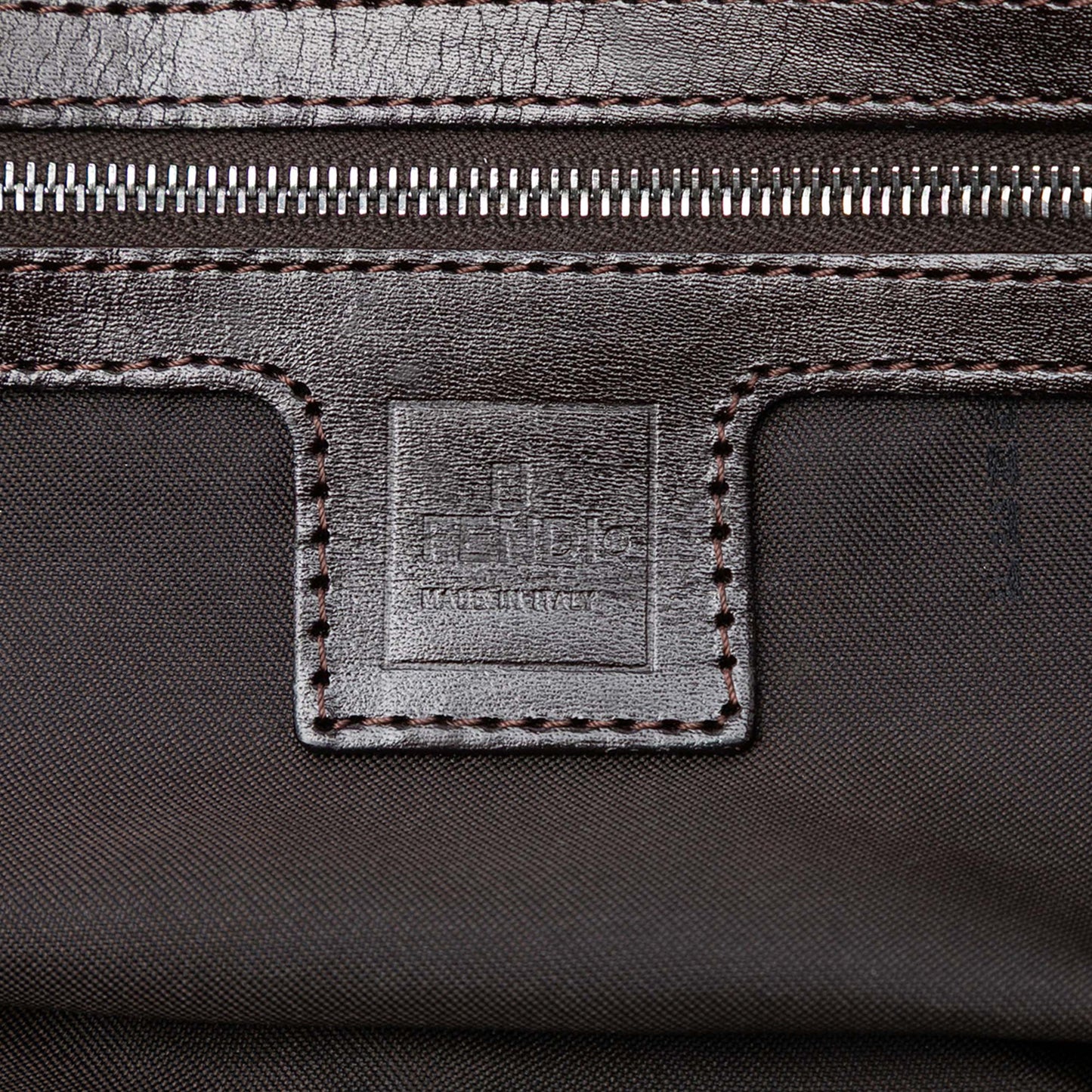 Fendi Zucca Canvas Handbag