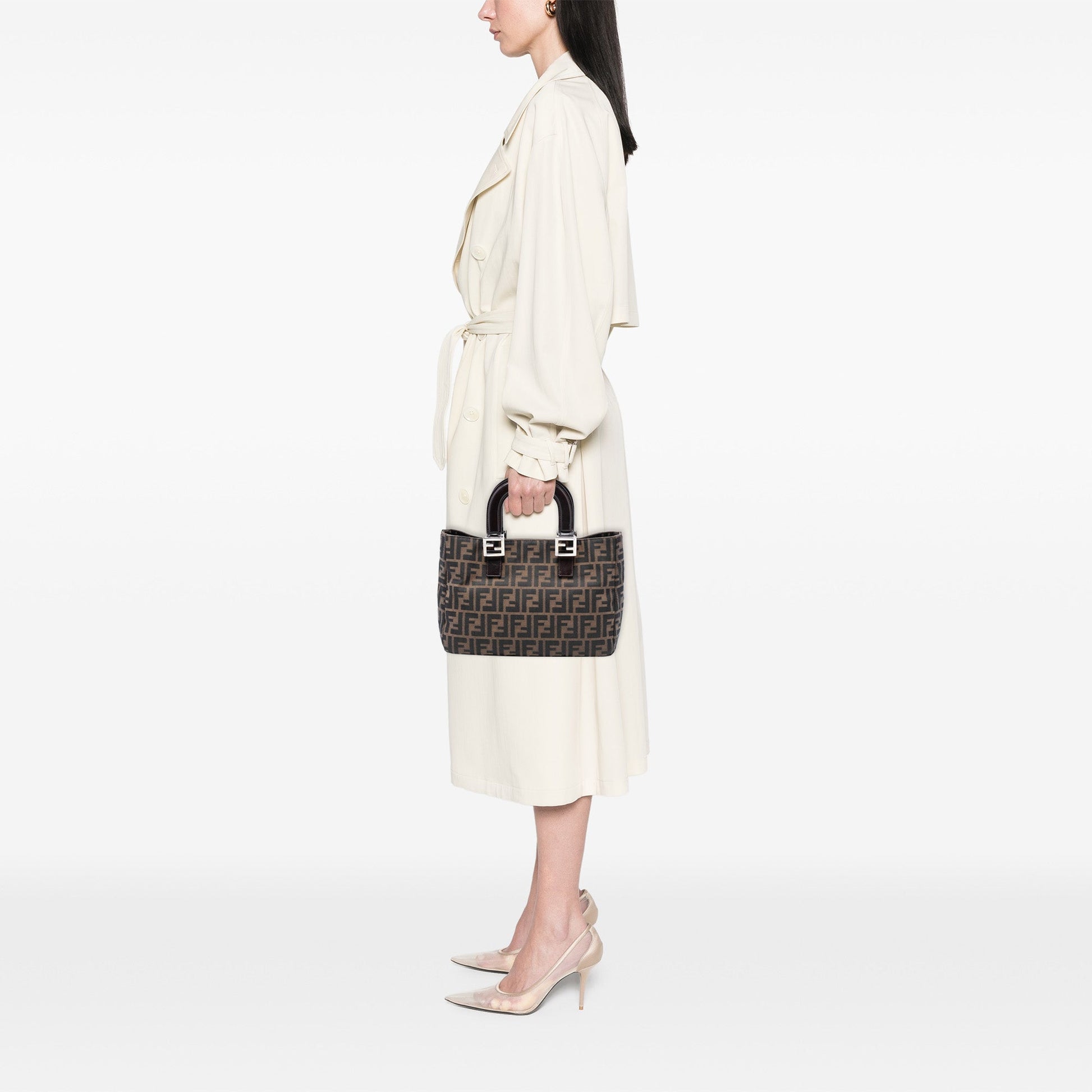 Fendi Zucca Canvas Handbag