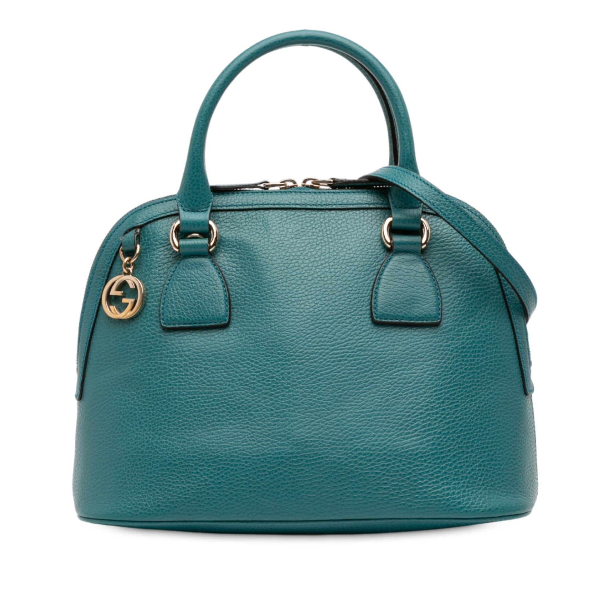 Gucci Small Dollar Calfskin GG Charm Dome Satchel