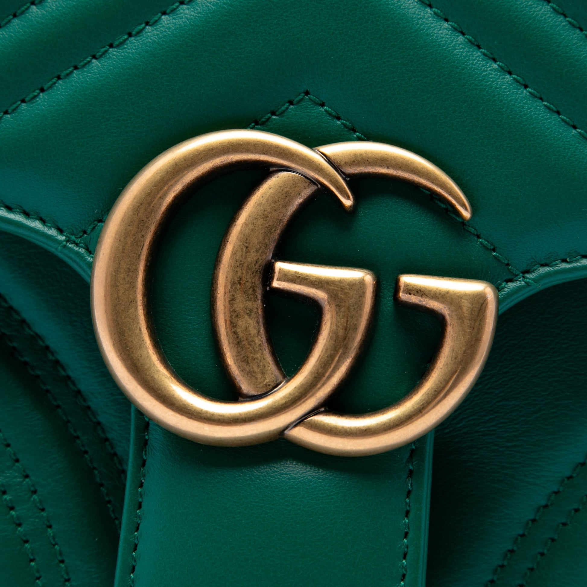 Gucci Small GG Marmont Matelasse Calfskin Top Handle Bag