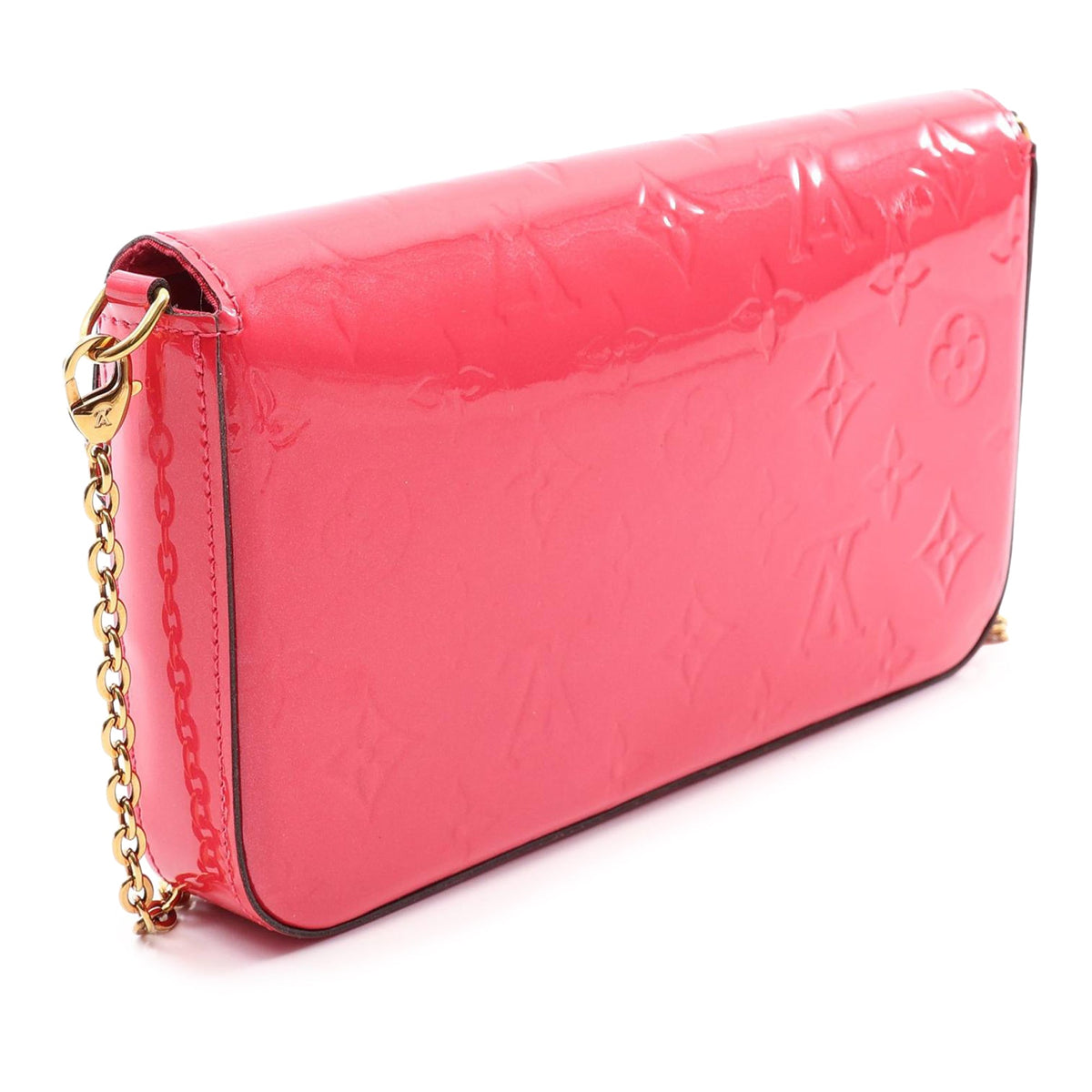 Louis Vuitton Monogram Vernis Pochette Felicie — Red