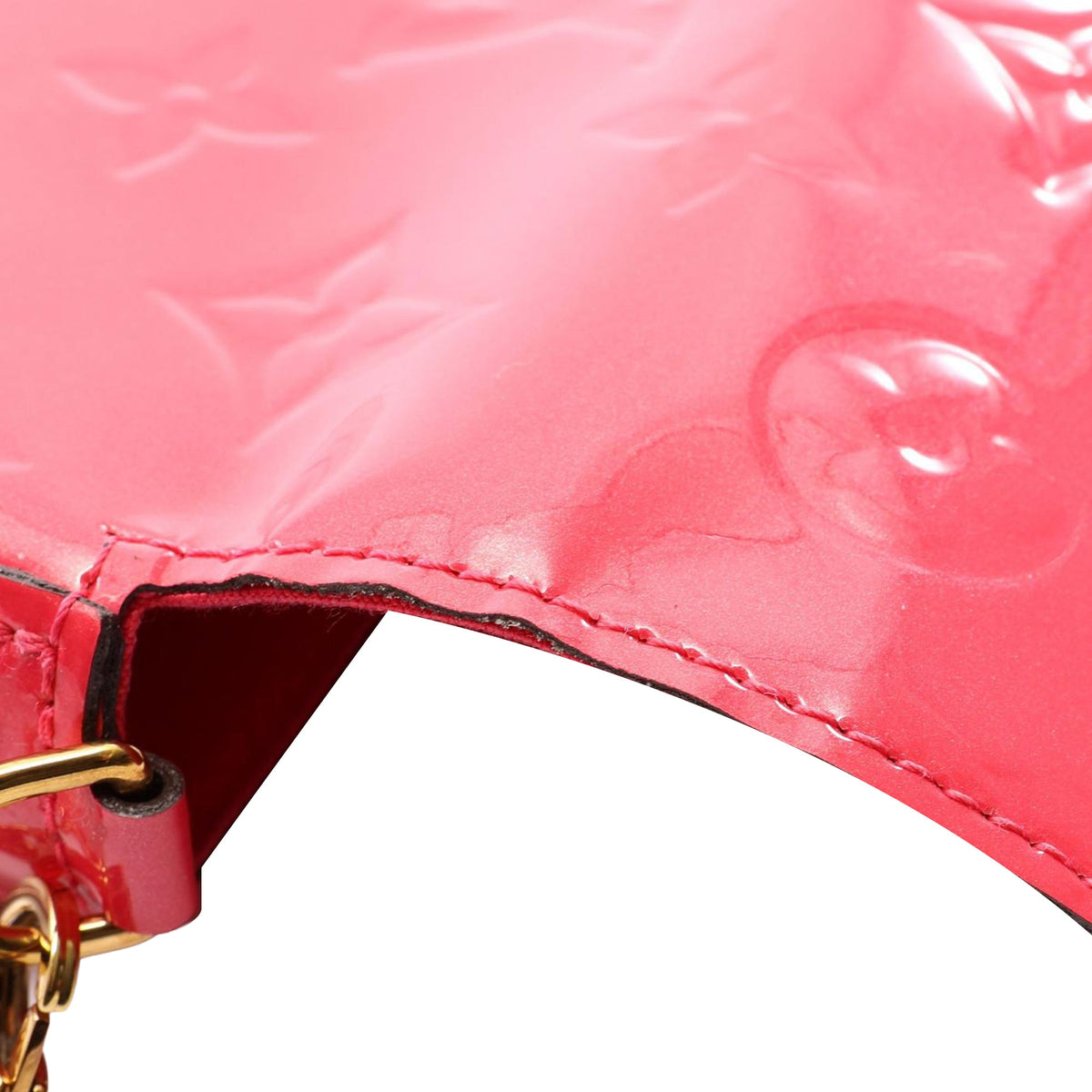 Louis Vuitton Monogram Vernis Pochette Felicie — Red