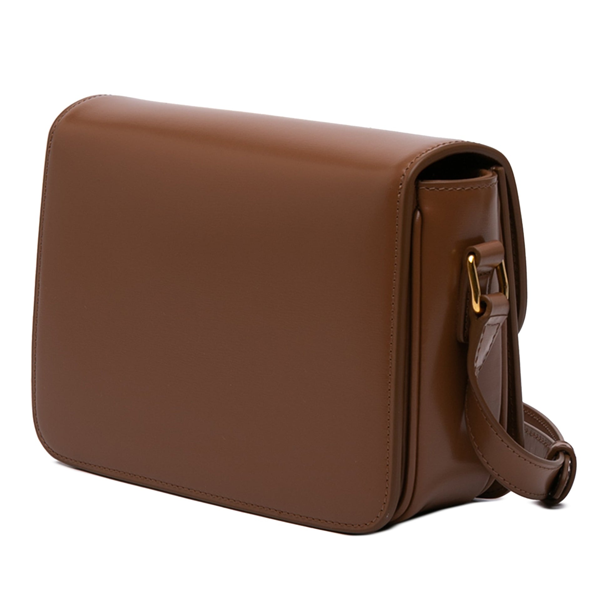 Celine Teen Shiny Calfskin Triomphe Crossbody