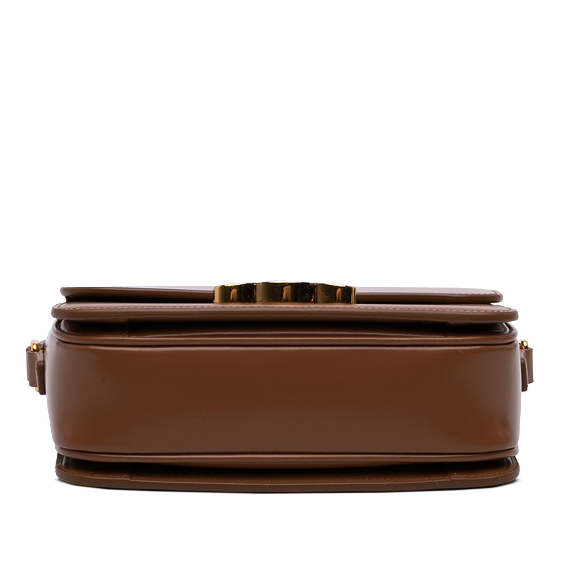 Celine Teen Shiny Calfskin Triomphe Crossbody