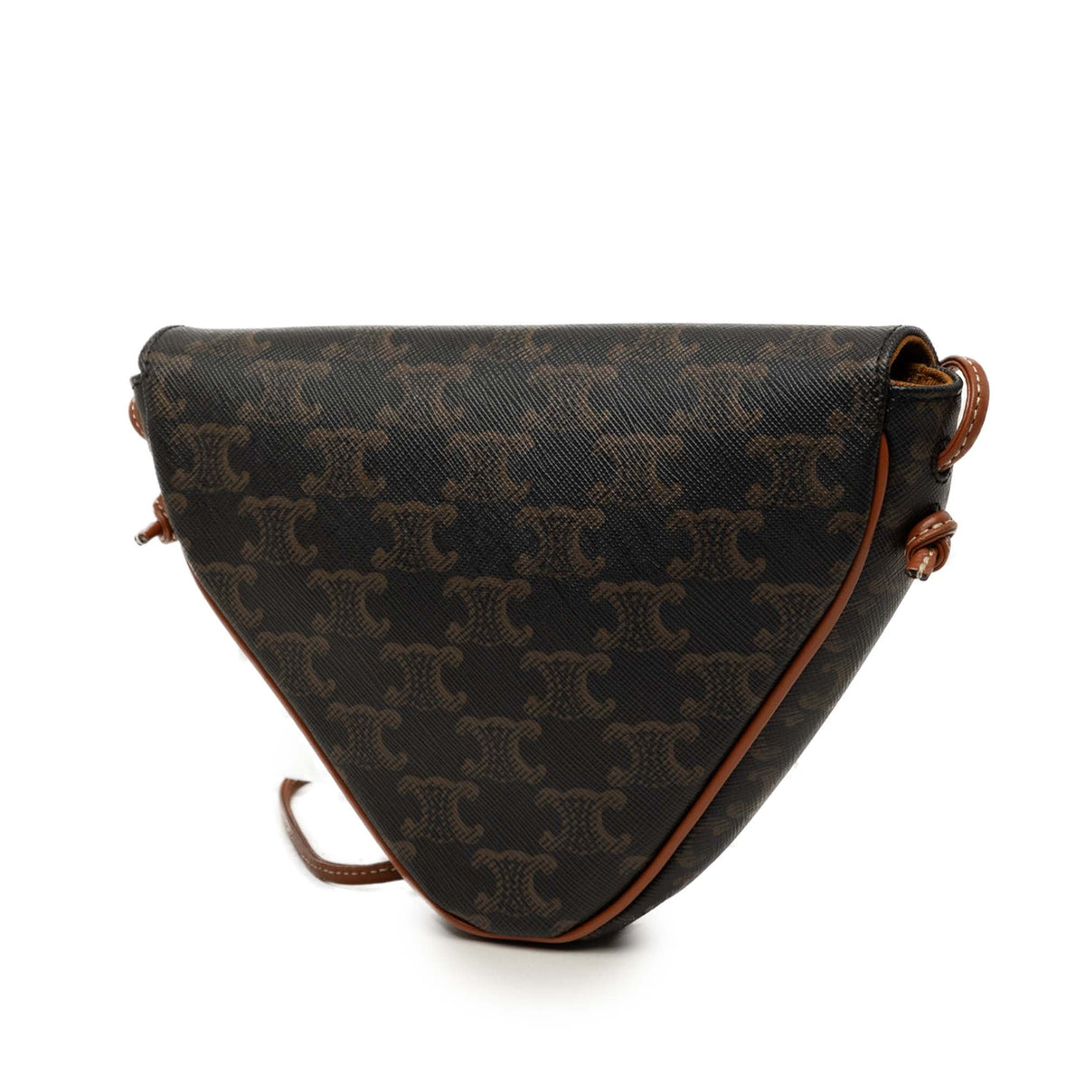 Celine Triomphe Coated Canvas Logo Triangle Crossbody