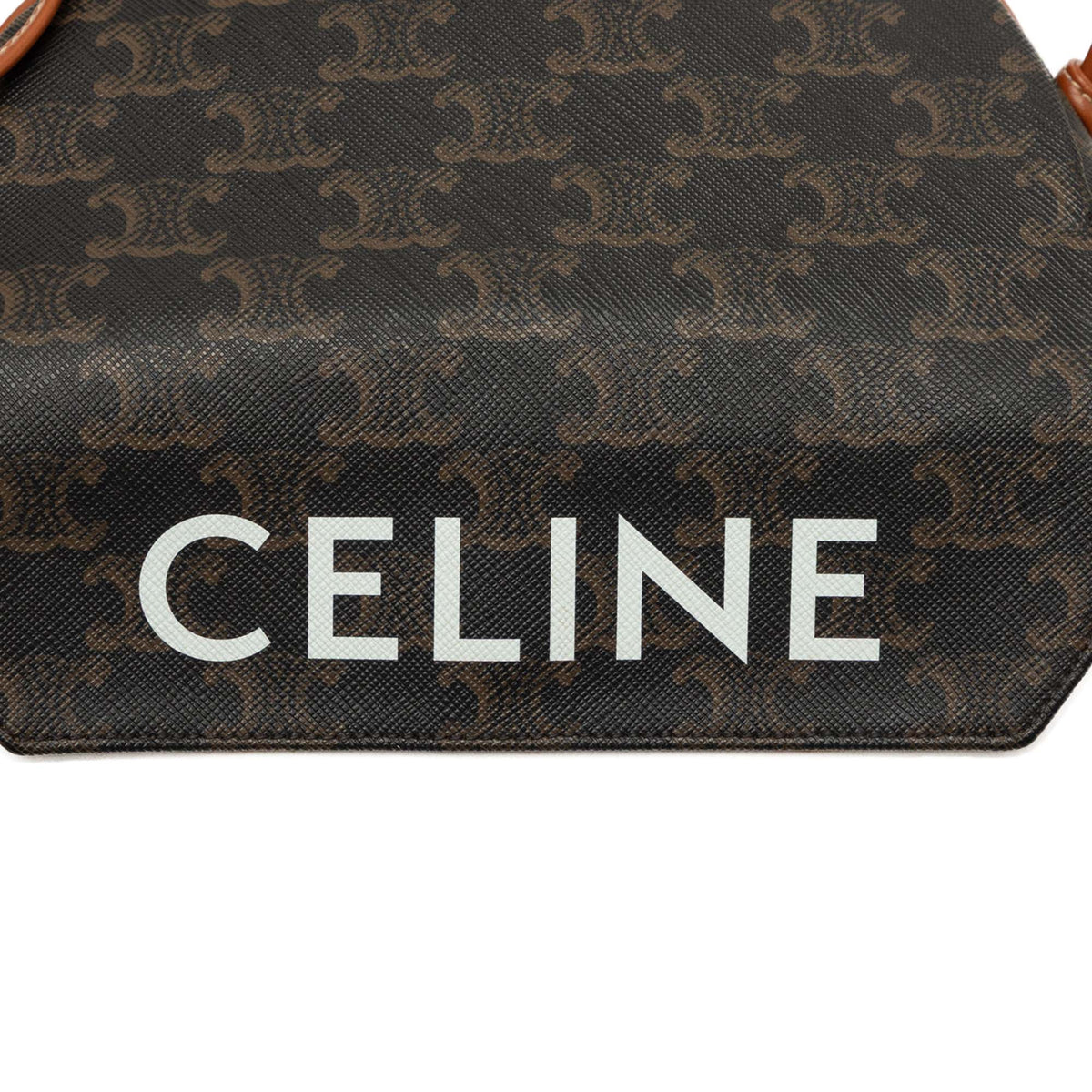 Celine Triomphe Coated Canvas Logo Triangle Crossbody