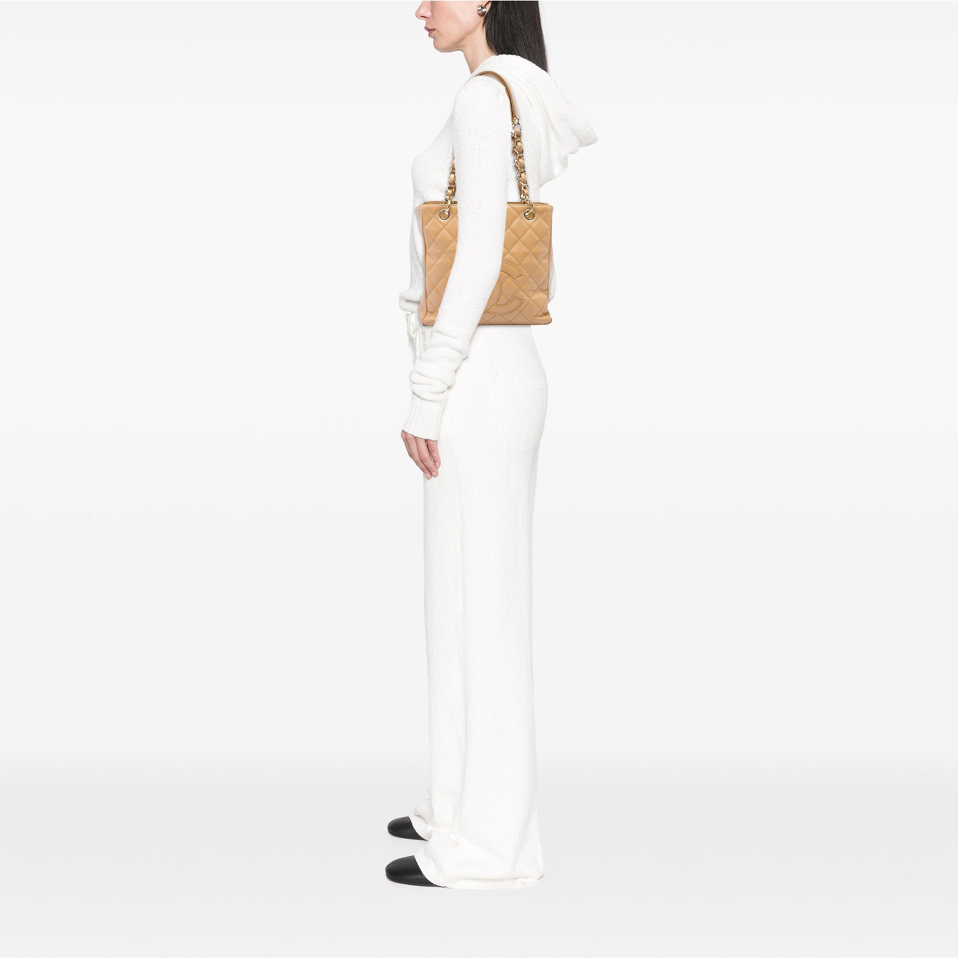 Chanel Caviar Petite Shopping Tote