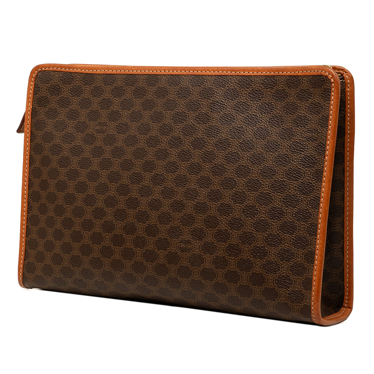 Celine Macadam Coated Canvas Clutch