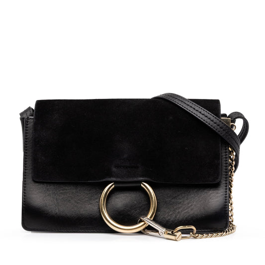 Chloé Small Suede and Calfskin Faye Crossbody
