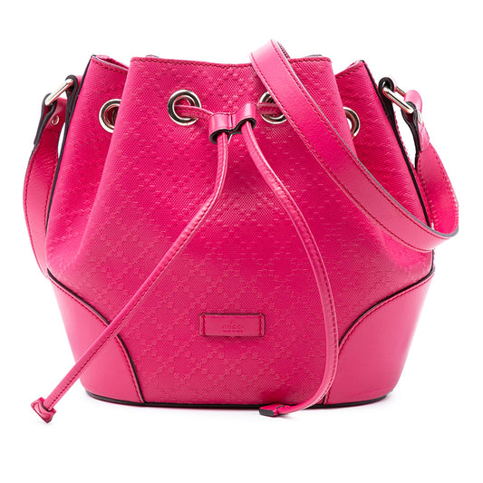 Gucci Diamante Leather Bright Bucket Bag