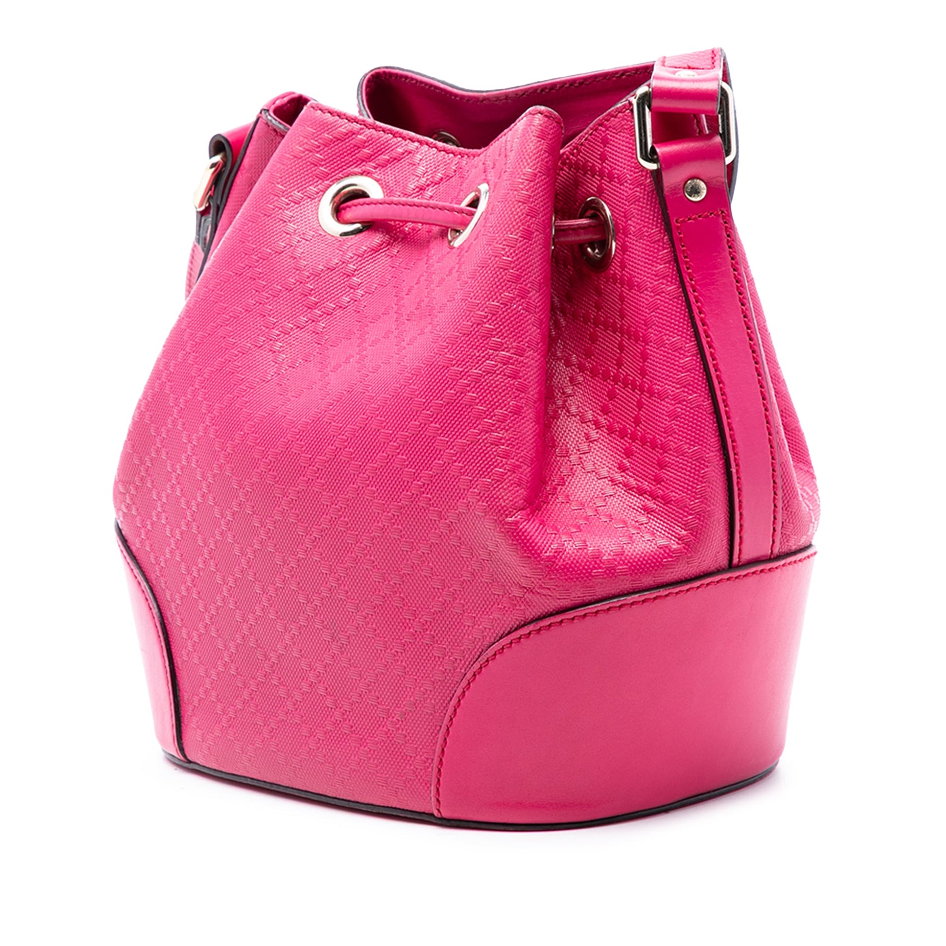 Gucci Diamante Leather Bright Bucket Bag