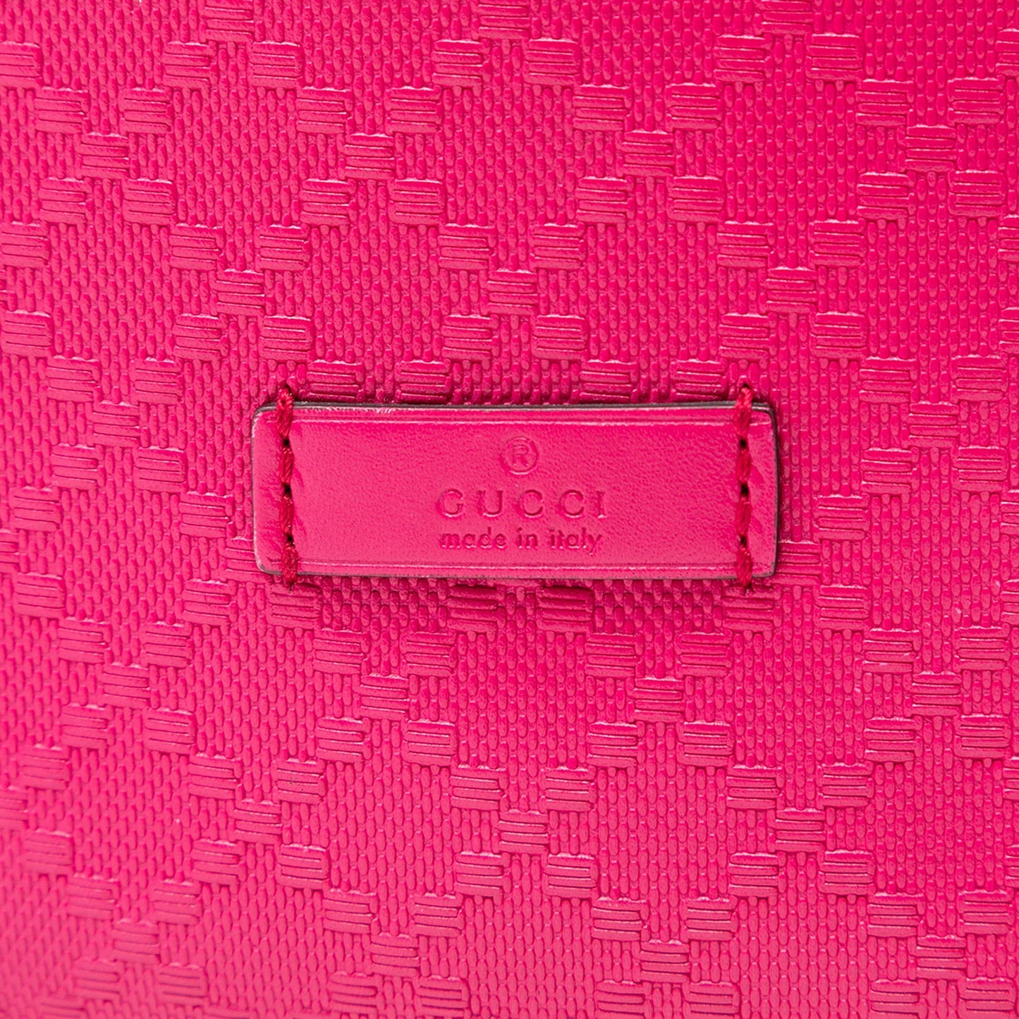 Gucci Diamante Leather Bright Bucket Bag