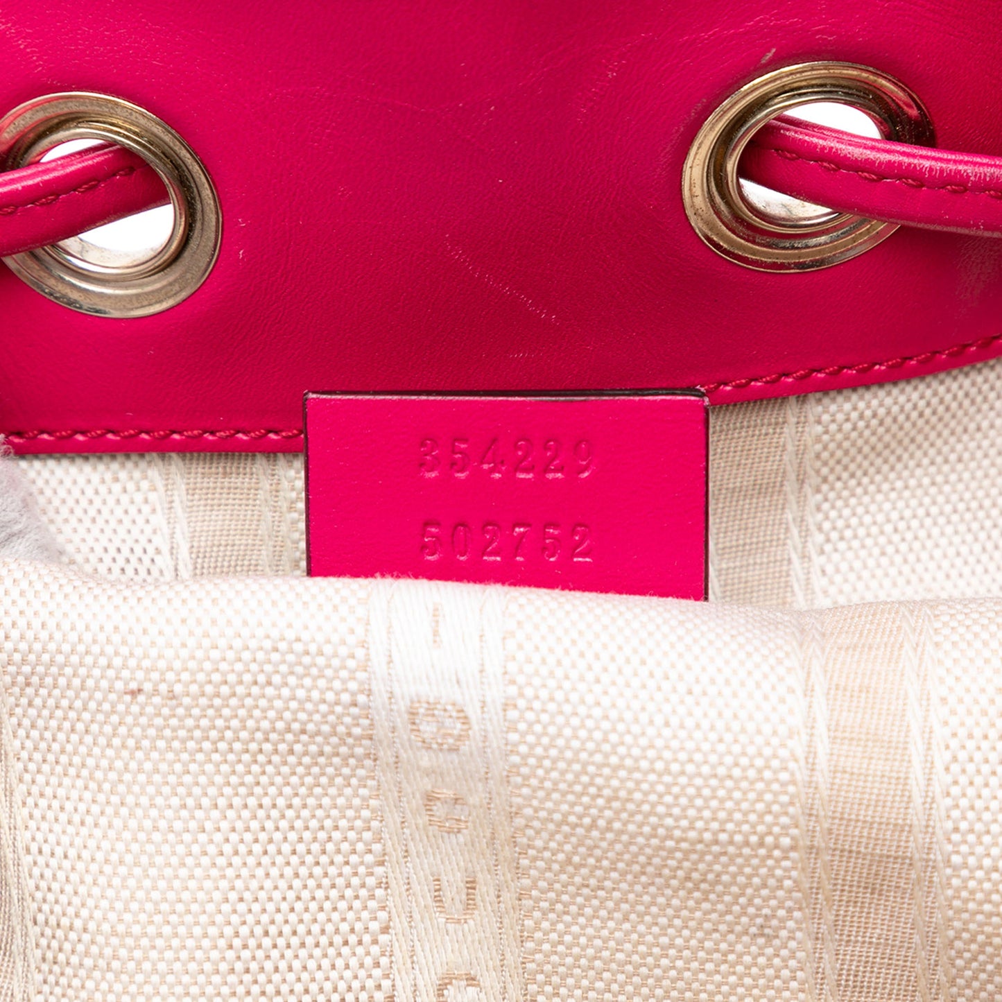 Gucci Diamante Leather Bright Bucket Bag