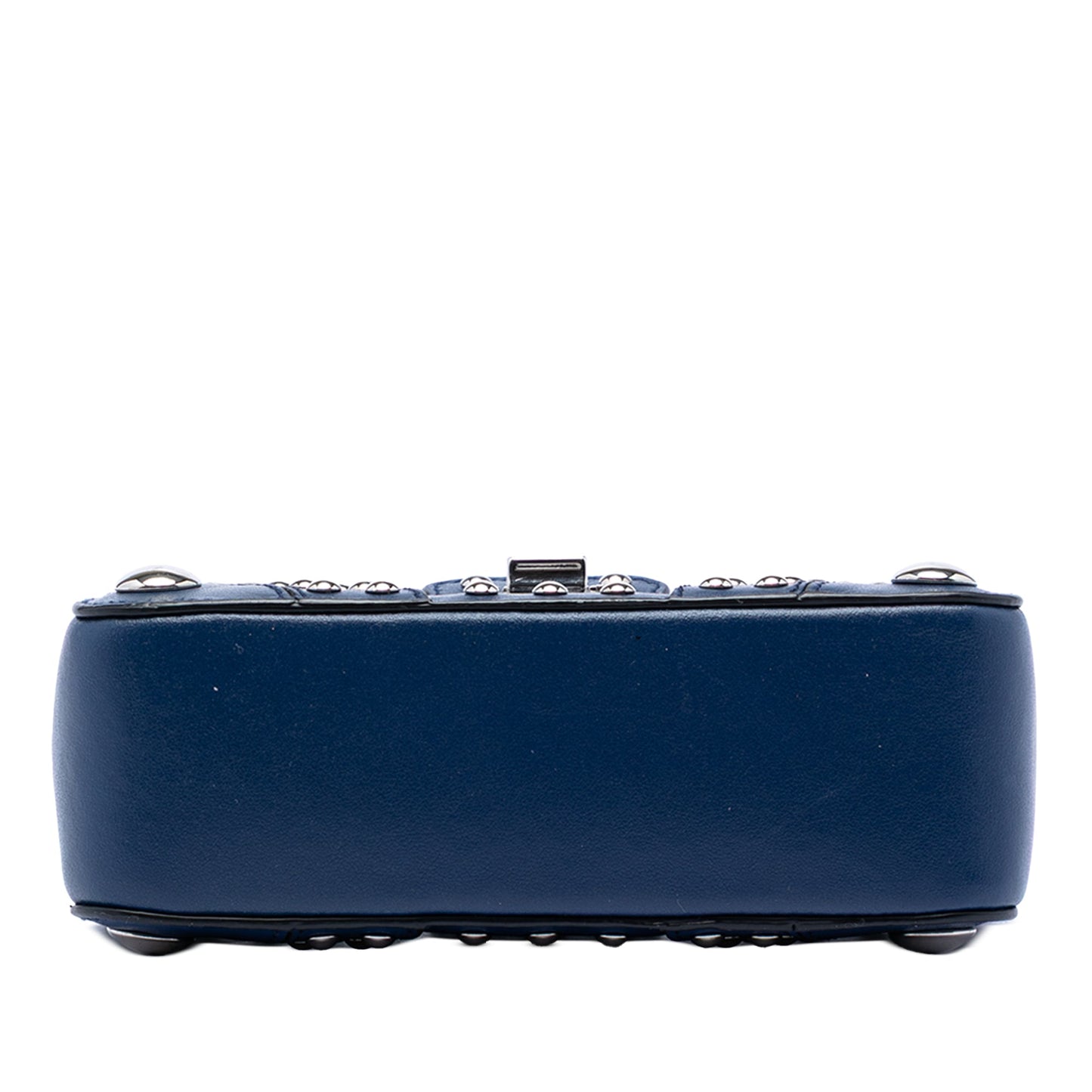 Prada City Calfskin Studded Elektra Turn Lock Clutch