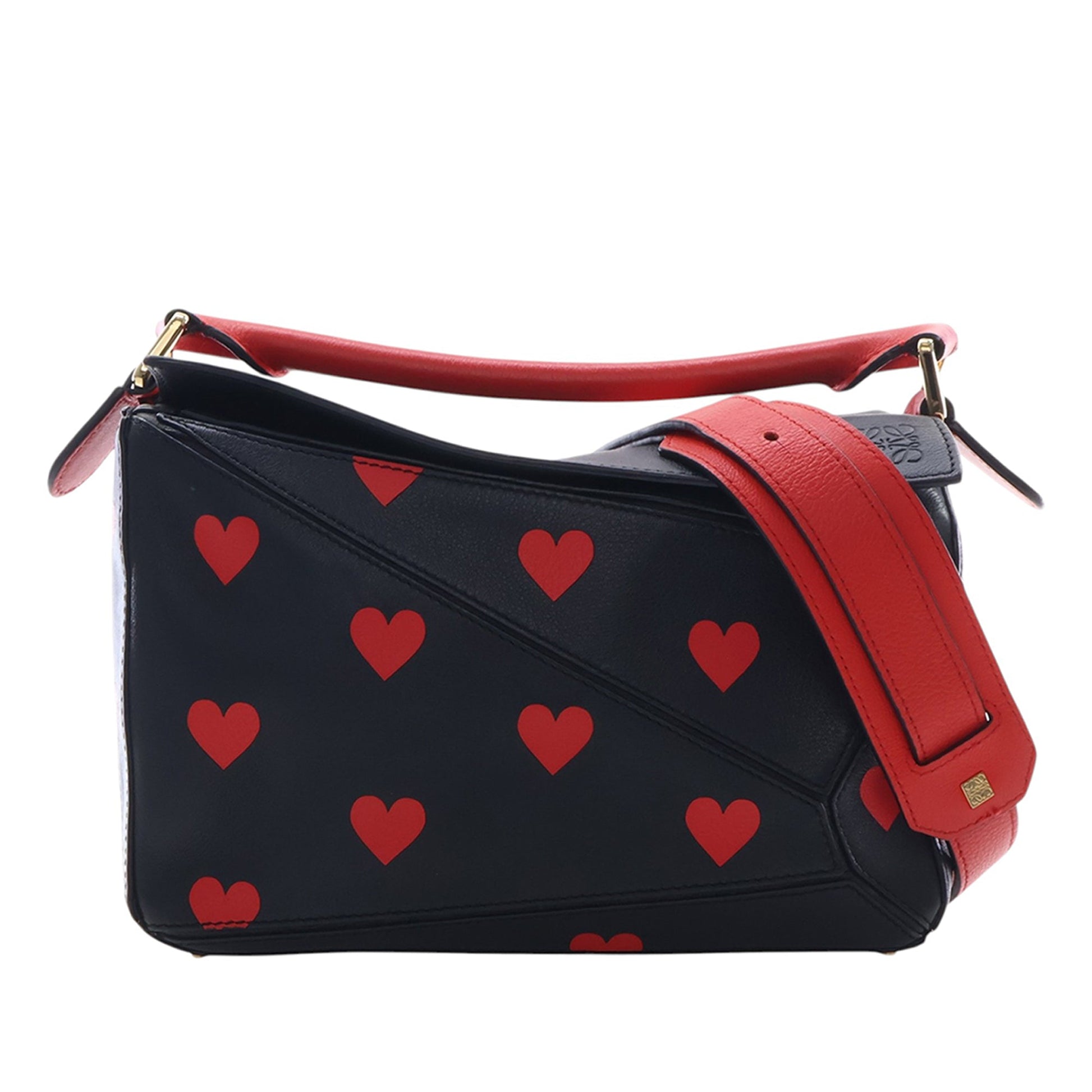 LOEWE Small Calfskin Heart Puzzle Satchel