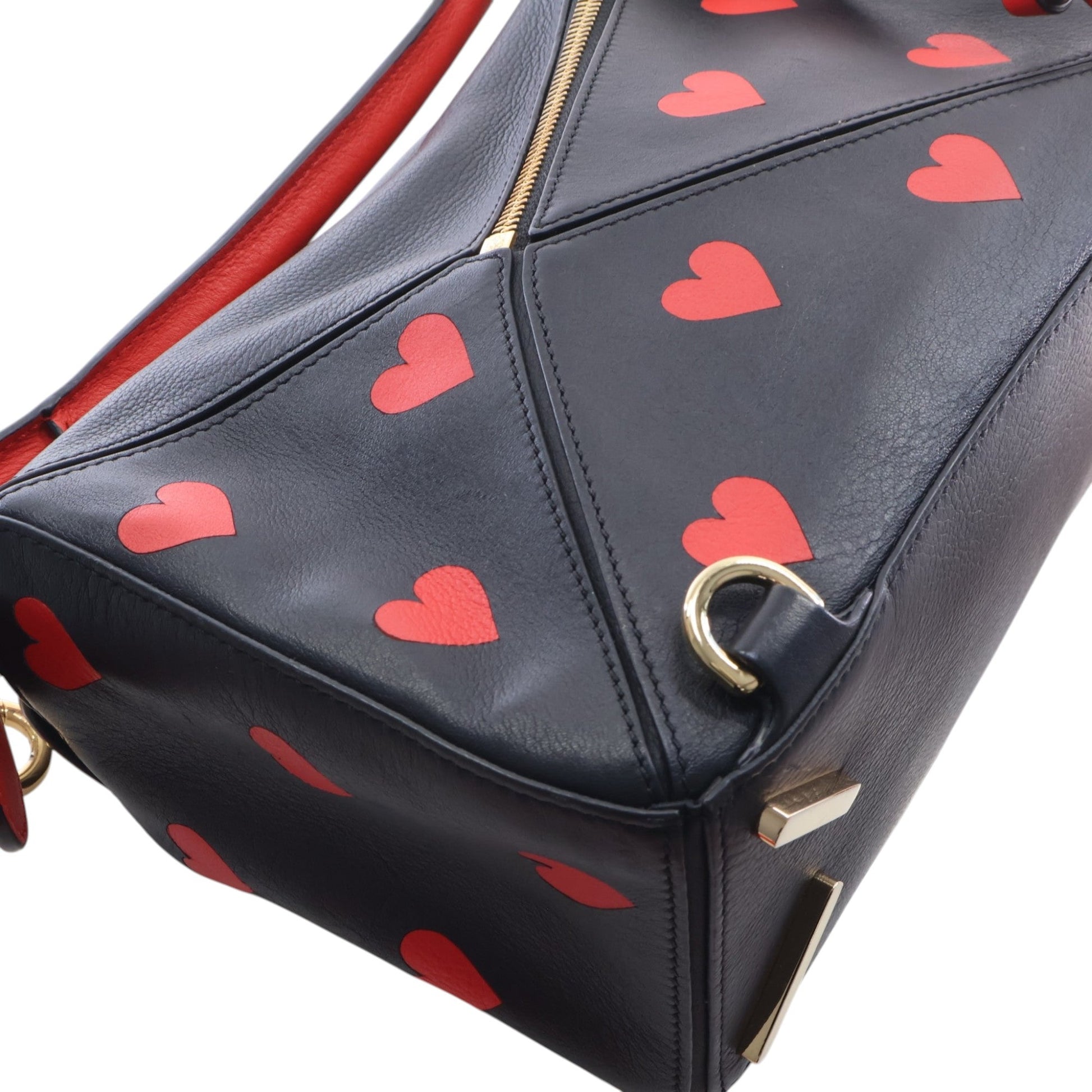 LOEWE Small Calfskin Heart Puzzle Satchel