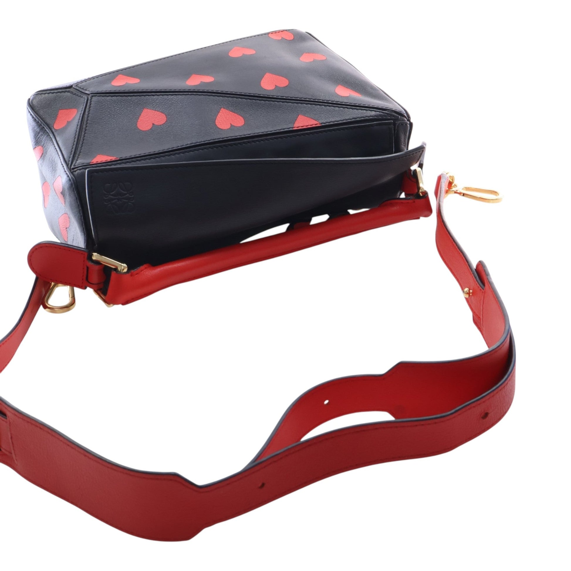 LOEWE Small Calfskin Heart Puzzle Satchel