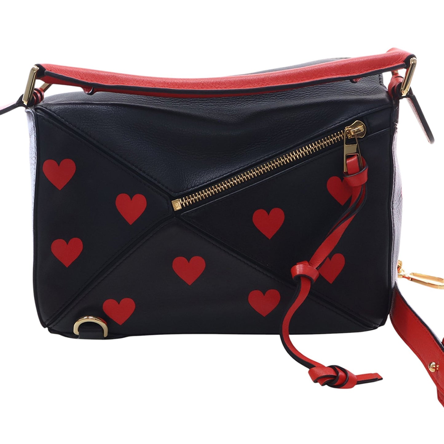 LOEWE Small Calfskin Heart Puzzle Satchel