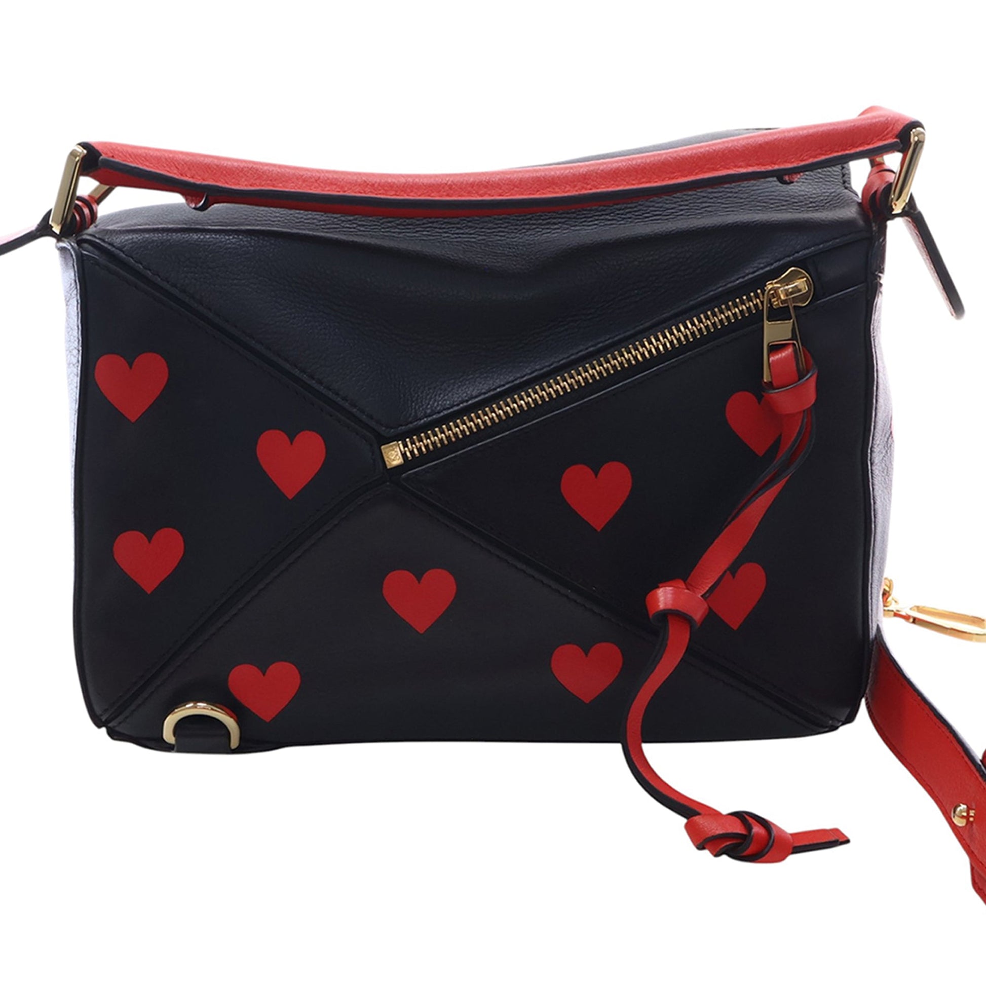 LOEWE Small Calfskin Heart Puzzle Satchel