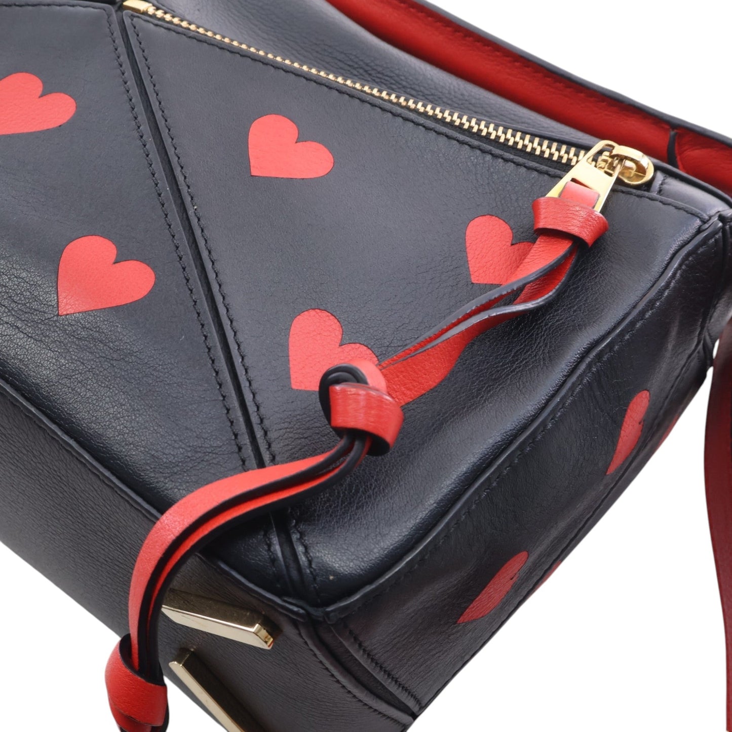 LOEWE Small Calfskin Heart Puzzle Satchel