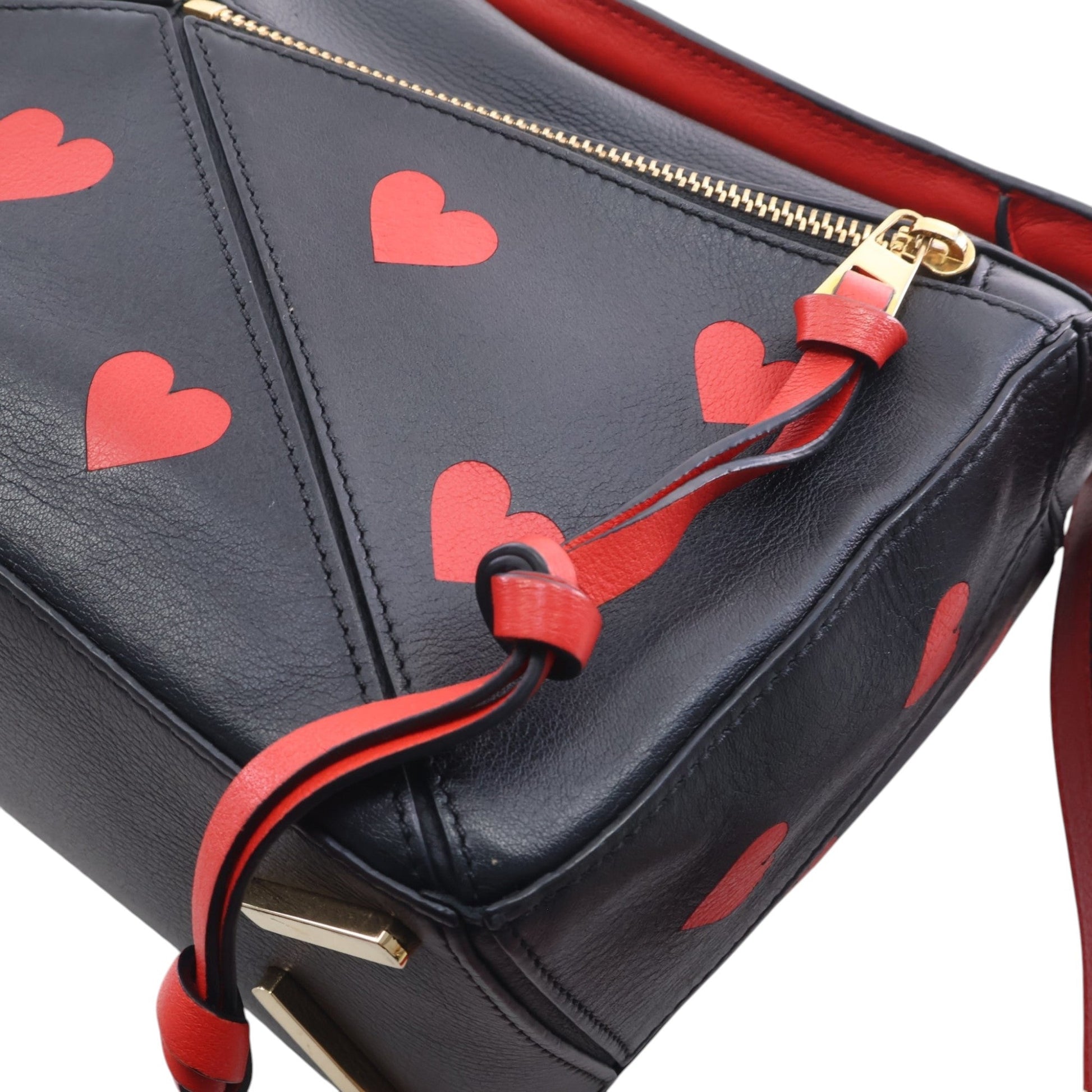 LOEWE Small Calfskin Heart Puzzle Satchel