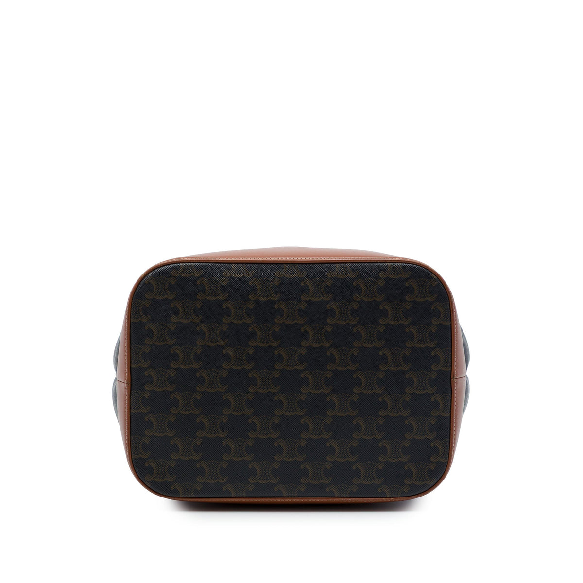 Celine Medium Triomphe Coated Canvas Bucket Bag