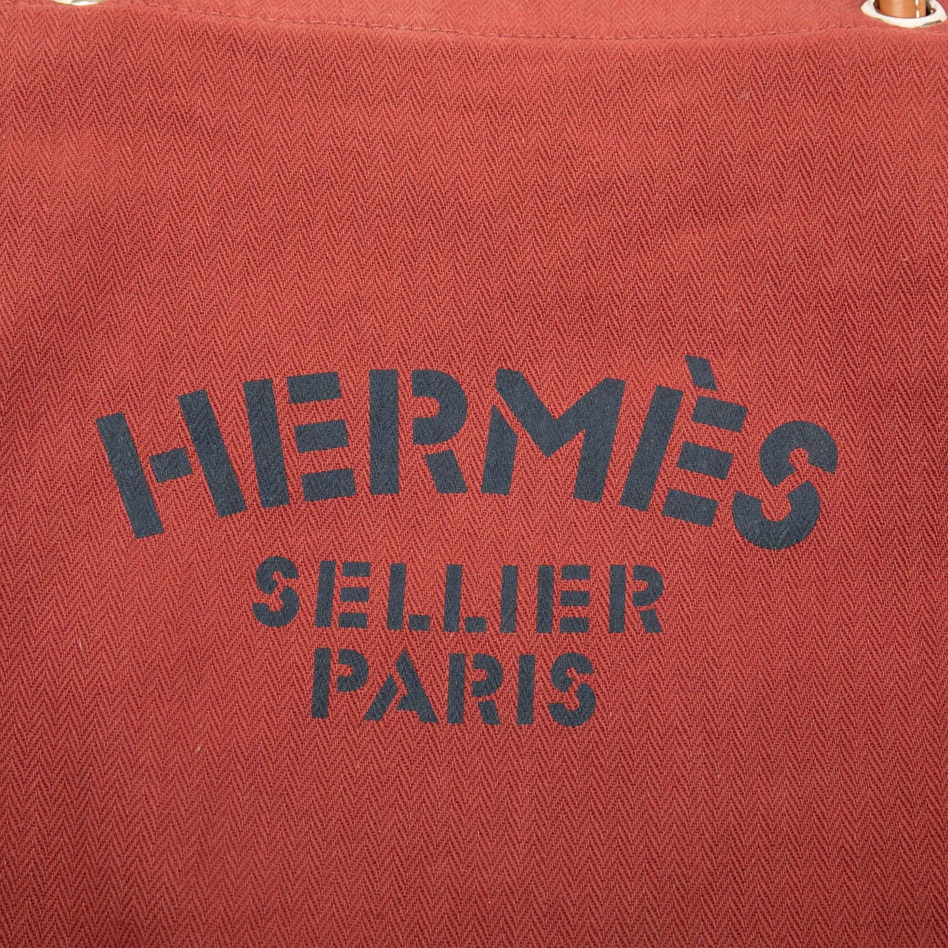 Hermès Toile Aline Grooming Bag MM
