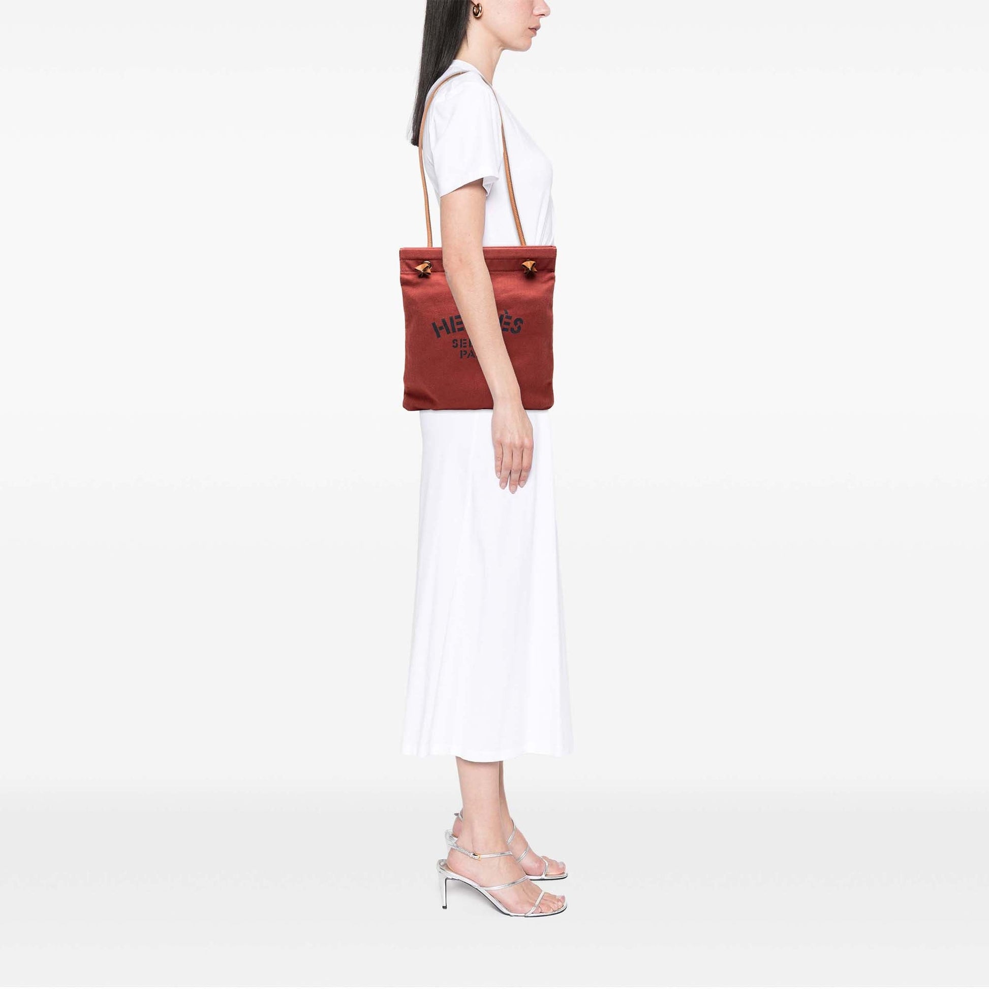 Hermès Toile Aline Grooming Bag MM