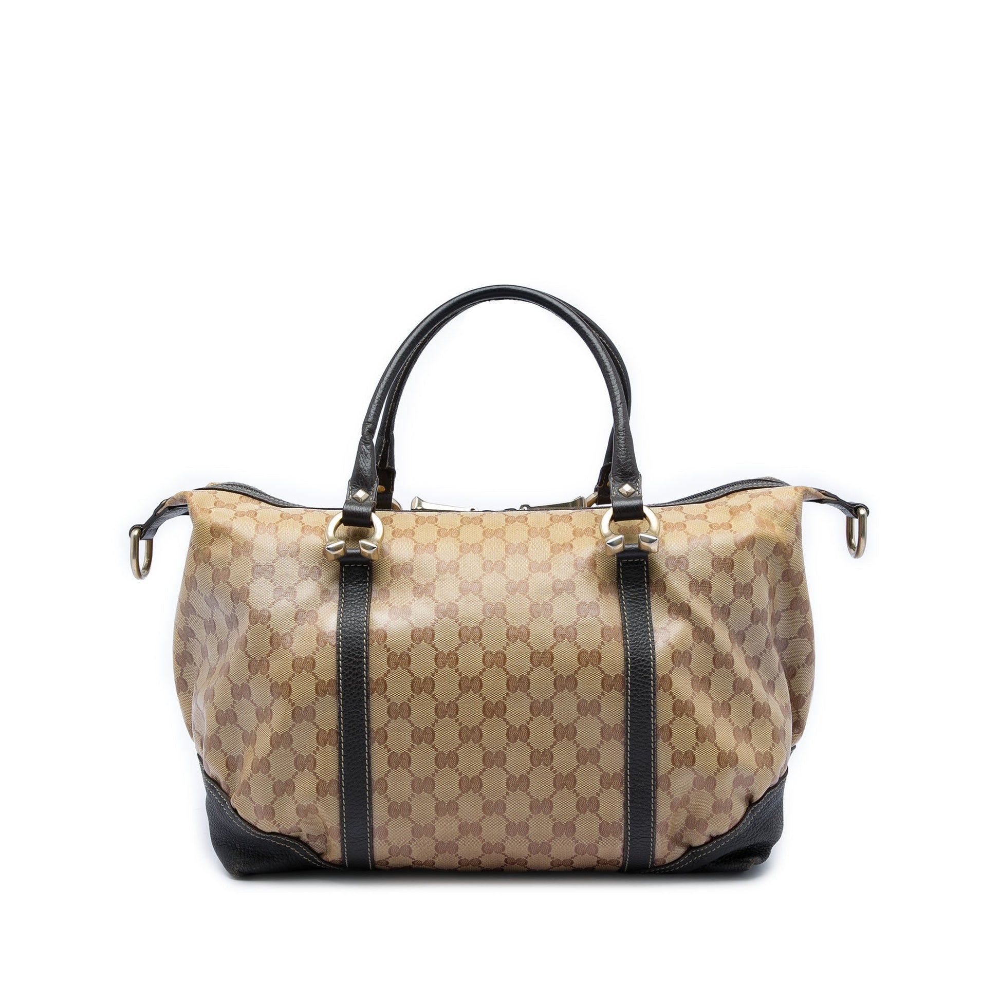 Gucci GG Crystal Horsebit Nail Boston Bag