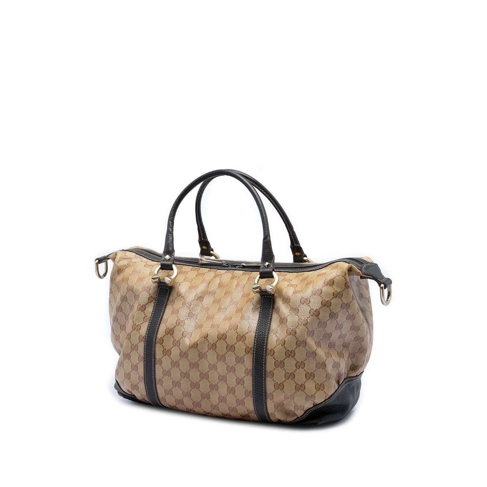 Gucci GG Crystal Horsebit Nail Boston Bag