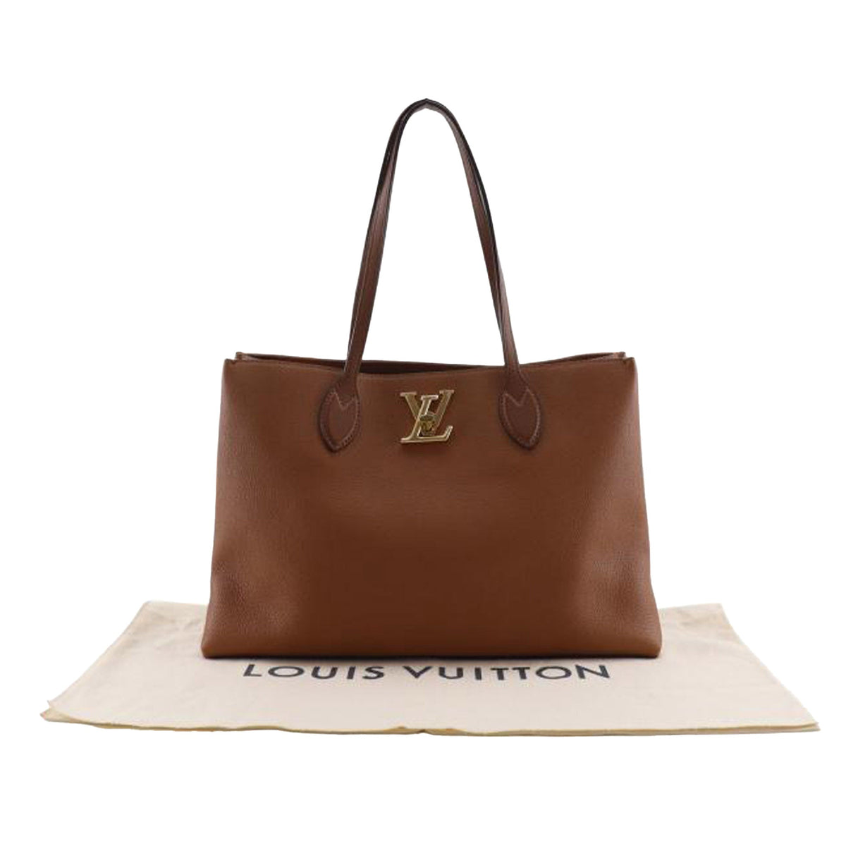 Louis Vuitton Leather Lockme Shopper Tote