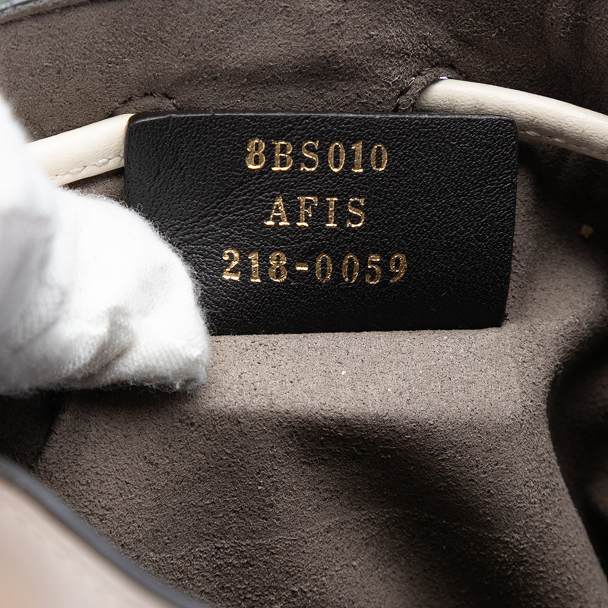 Fendi Mini Zucca Suede Mon Tresor Bucket Bag