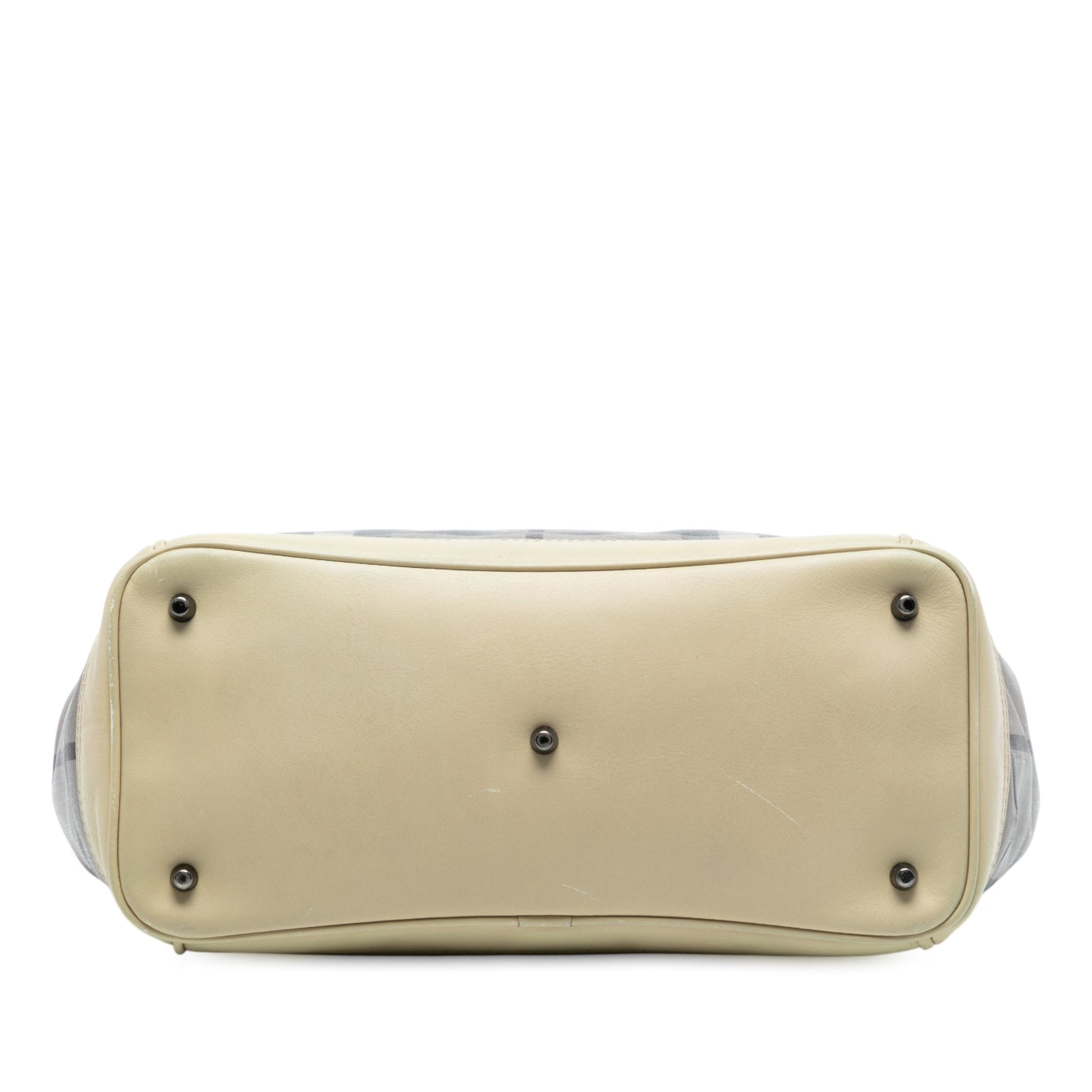 Burberry Smoked Check Coated Canvas Handbag